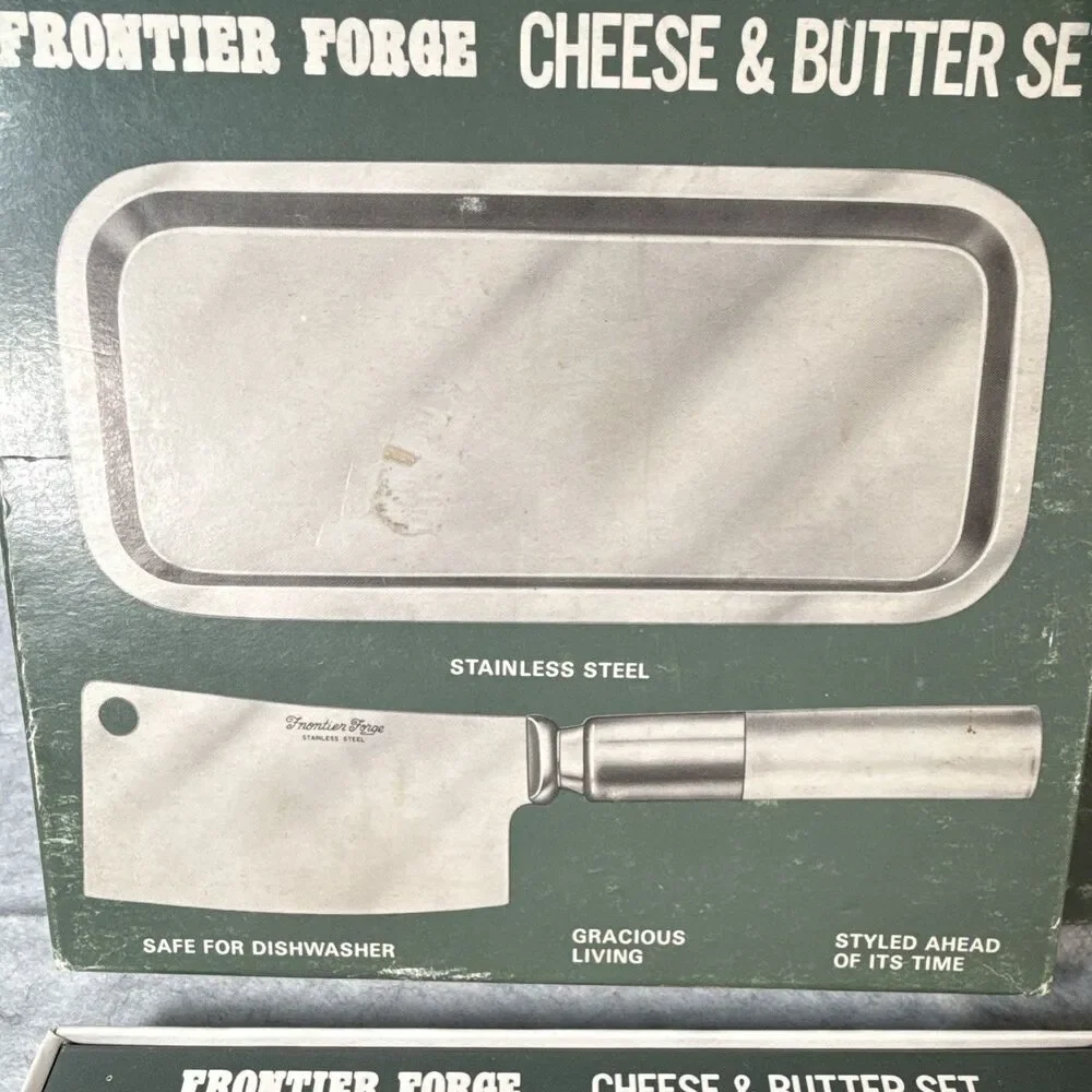 Frontier Forge Stainless Steel 6pc Serving Set Tray, Cheese Tools, Dishwasher